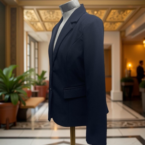 Cute Benibos Women's Navy Blazer size 6 - Picture 3 of 4